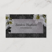Donker Bloemen  Gothic Visitekaartje (Voorkant)