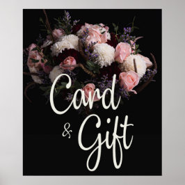 Donker Bloemen Kaarten & Cadeaus Poster