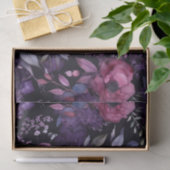 Donker Bloemen Roze & Paarse Anemone Decoupage Tissuepapier (Geschenk)