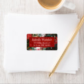 Donker Bloemen Schilderij met Rozen Retouradres Etiket (Insitu)