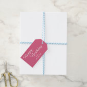 Donker Blush Roze Verjaardagscadeau Labels Cadeaulabel (Met Touw)