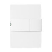 Donker bordeaux & lichtroze bloesem uitnodigingen wikkel (Achterkant Voorbeeld)