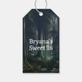 Donker bos bij Twilight Sweet 16 Cadeaulabel (Voorkant)