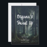 Donker bos bij Twilight Sweet 16 Kaart<br><div class="desc">Pas elke manier aan die u wilt.</div>