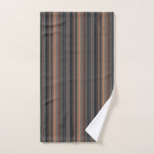 Donker bos bosland strepenontwerp bad handdoek (Handdoek)