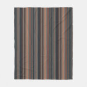 Donker bos bosland strepenontwerp  fleece deken (Voorkant)