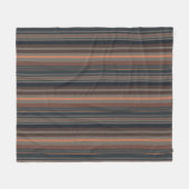 Donker bos bosland strepenontwerp  fleece deken (Voorkant (Horizontaal))