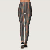 Donker bos bosland strepenontwerp leggings (Achterkant)