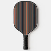 Donker bos bosland strepenontwerp pickleball paddle (Voorkant)