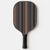 Donker bos bosland strepenontwerp pickleball paddle (Achterkant)
