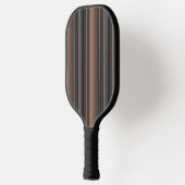 Donker bos bosland strepenontwerp pickleball paddle (Links)