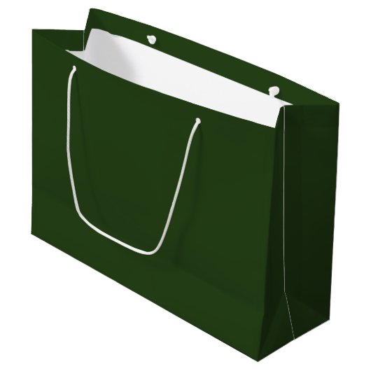 Donker Bos Groen Grote Gift Bag Groot Cadeauzakje (Voorkant Gekanteld)