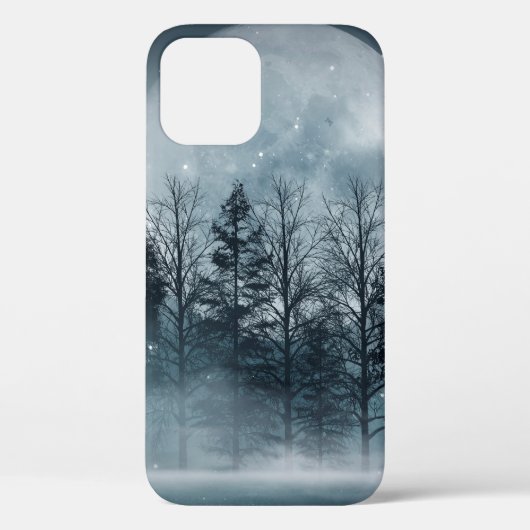 Donker bos. Grote donkere scène met bomen, grote m Case-Mate iPhone Case (Achterkant)