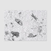 Donker bos Kikker Vloeibare bloem ontkoppelen Tissuepapier (Voorkant)