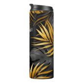 Donker bos met gouden hoogtepunten thermosbeker (Geroteerd rechts)