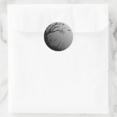 donker bos ronde sticker (Tas)