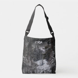 Donker bos | Snowy Forest Canvas tas