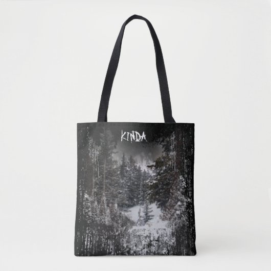 Donker bos | Snowy Forest Canvas tas (Voorkant)