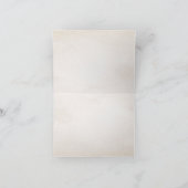 Donker botanisch groen  rustiek dank u bedankkaart (Binnen)