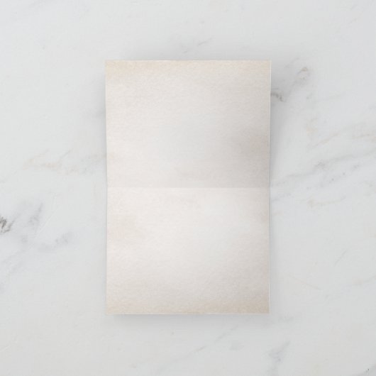 Donker botanisch groen  rustiek dank u bedankkaart (Binnen)