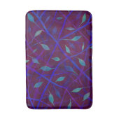 Donker Botanische Bourgondische juweel Toon geblad Badmat (Voorkant Verticaal)