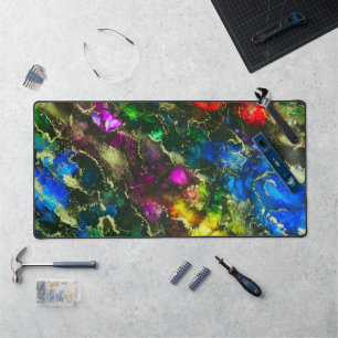 Donker Briljant Psychedelic Custom Desk Mat