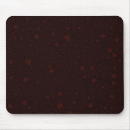 Donker Burgundyrood Romantisch Hartpatroon Muismat