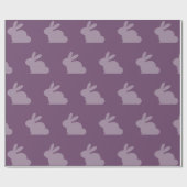Donker Byzantium Paasbunny Wrapping Paper Cadeaupapier (Vlak)