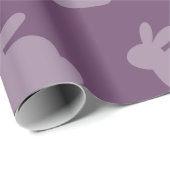 Donker Byzantium Paasbunny Wrapping Paper Cadeaupapier (Rol Hoek)