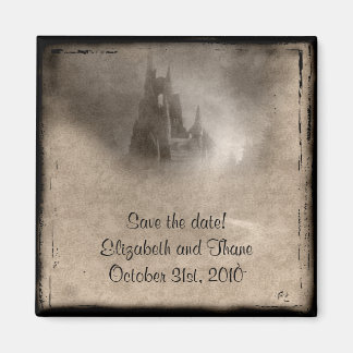 donker Castle Gothic Save the Date Magneet