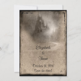  donker Castle Gothic Wedding Save The Date