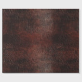 Donker chocolade bruin leer cadeaupapier (Vlak)