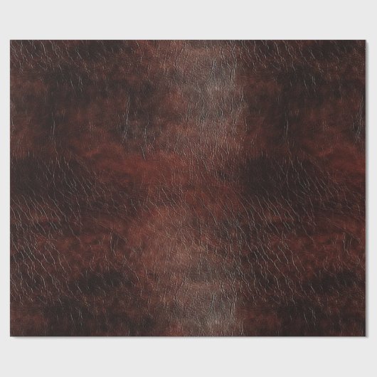 Donker chocolade bruin leer cadeaupapier (Vlak)