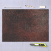 Donker chocolade bruin leer tissuepapier (Craft)