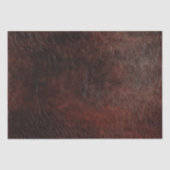 Donker chocolade bruin leer tissuepapier (Voorkant)