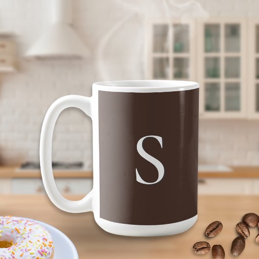Donker Chocolade Bruin Stijlvol Minimalistisch Mon Koffiemok