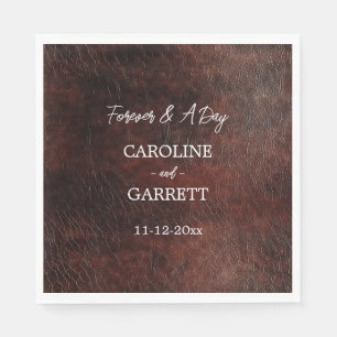 Donker Chocolade Bruin Western Faux Leather Servet
