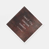 Donker Chocolade Bruin Western Faux Leather Servet (Hoek)