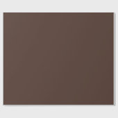 Donker Chocoladebruine Effen Kleur Cadeaupapier (Vlak)