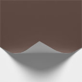 Donker Chocoladebruine Effen Kleur Cadeaupapier (Hoek)