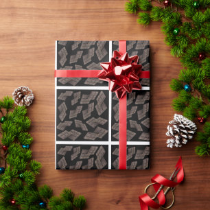 Donker chocoladepatroon cadeaupapier