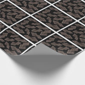 Donker chocoladepatroon cadeaupapier (Hoek)