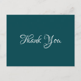 Donker Cyaan Chic Event huwelijkscadeau Budget Dan Briefkaart