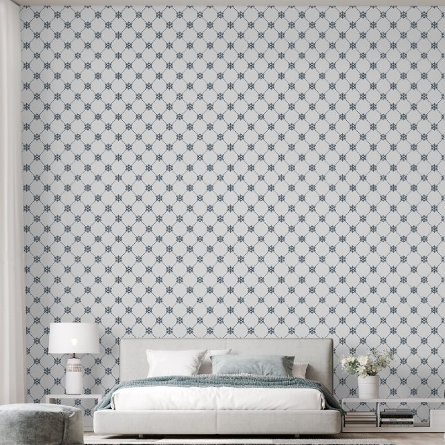Donker  Damask Behang (Slaapkamer)