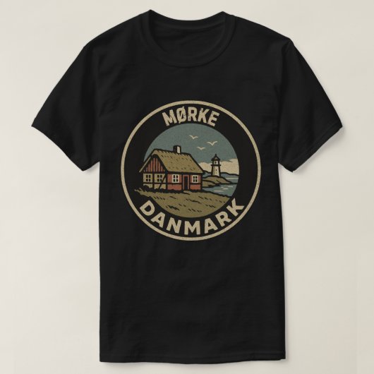 Donker, Denemarken Danmark T-shirt (Design voorkant)