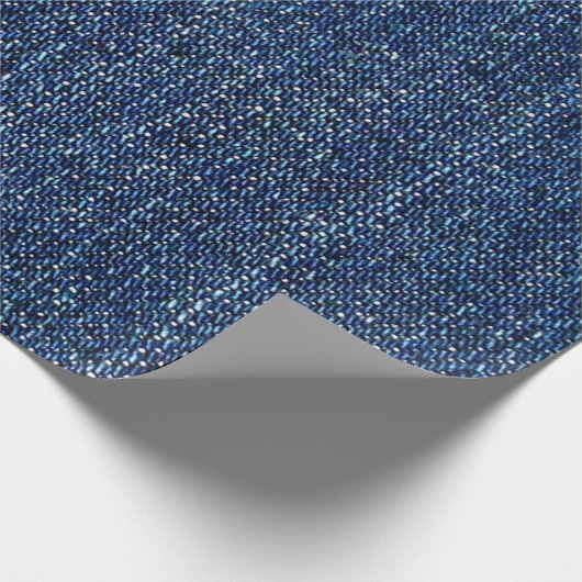Donker denim cadeaupapier (Hoek)