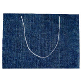 Donker denim large cadeautasje (Achterkant)