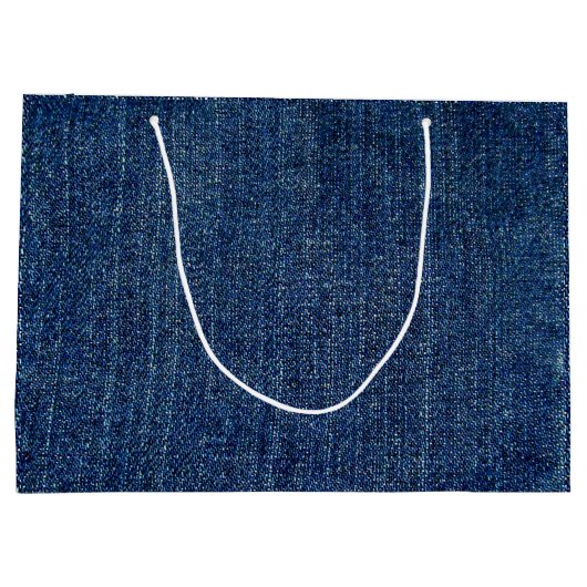Donker denim large cadeautasje (Achterkant)