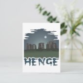 Donker door mysterieus moonlight: Stonehenge Briefkaart (Staand voorkant)