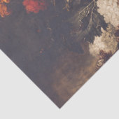 Donker Dramatische Moody Herfst Bloemen Huwelijksc Tissuepapier (Detail)